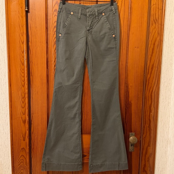 True Religion Megan Flare Trouser - Army Green - Picture 2 of 16